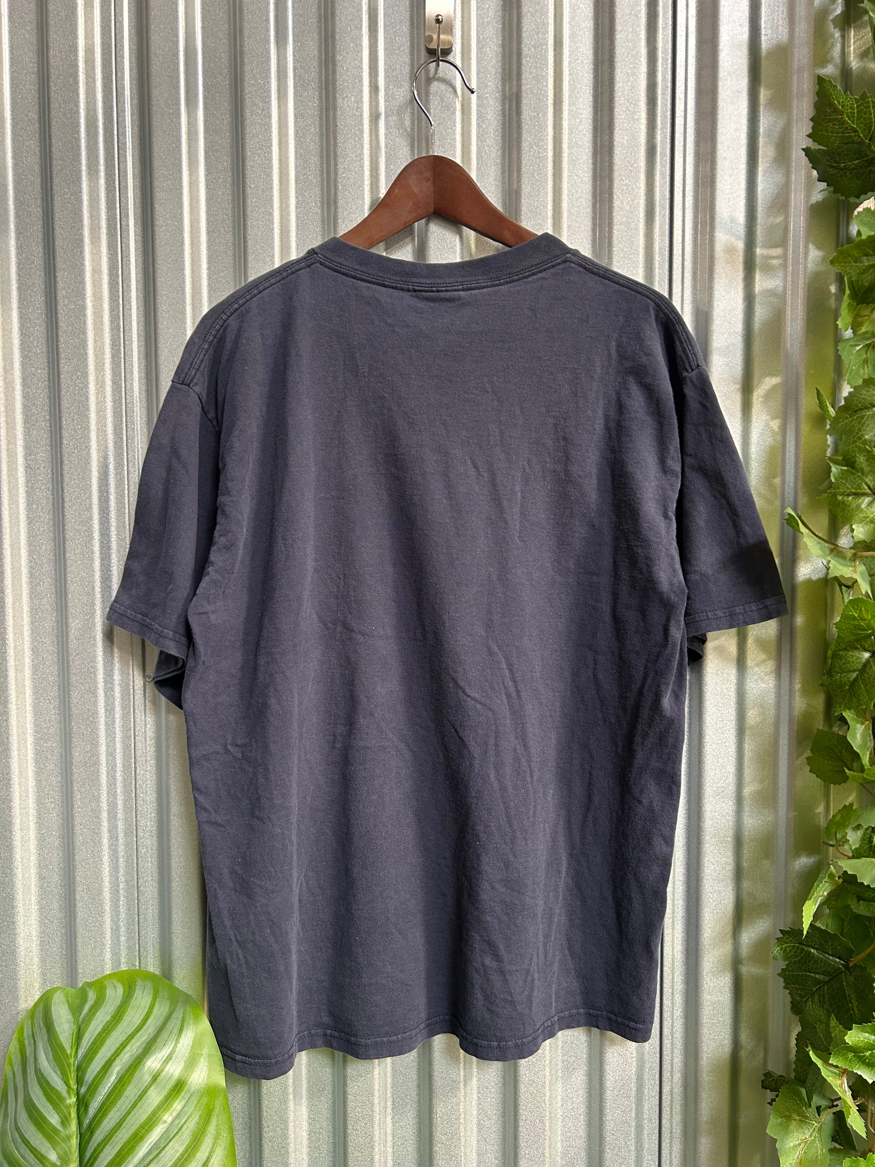 Vintage Cleveland Indians MLB Navy T-shirt - Size Large