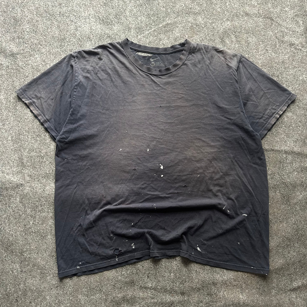 Vintage Thrashed Navy Blue Nike Blank T-shirt