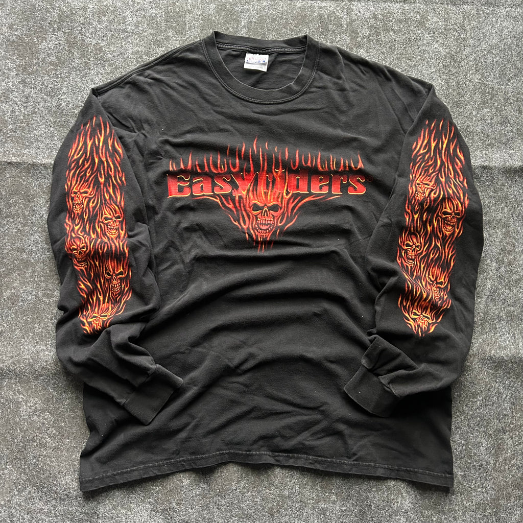 Vintage Easyriders Bike Show Flame Long Sleeve Shirt