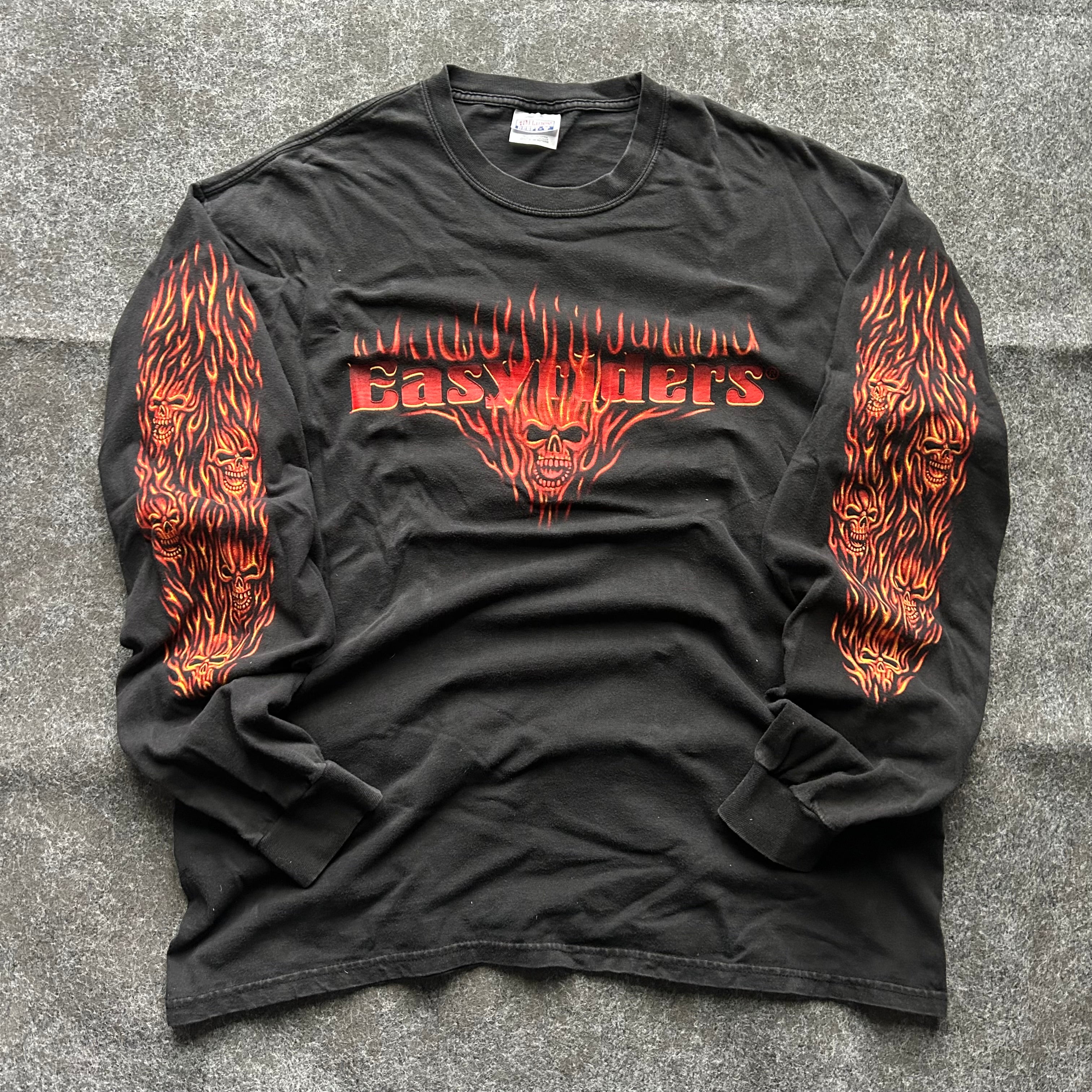 Vintage Easyriders Bike Show Flame Long Sleeve Shirt
