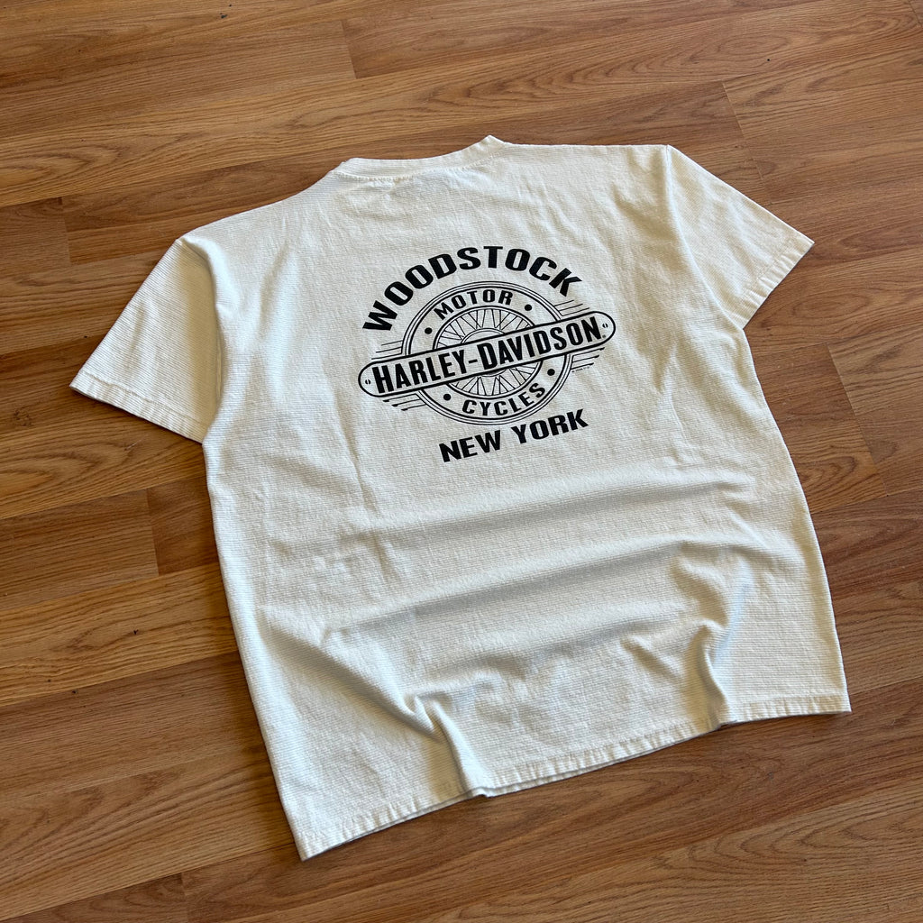 Vintage Harley Davidson Center Wing T-shirt - Size 2XL