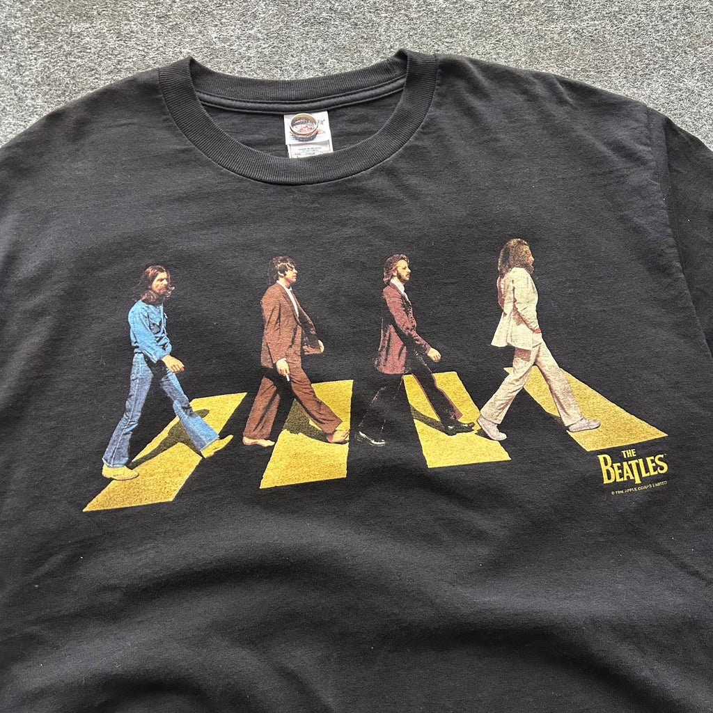 Vintage The Beatles Abbey Road Band Cropped T-shirt
