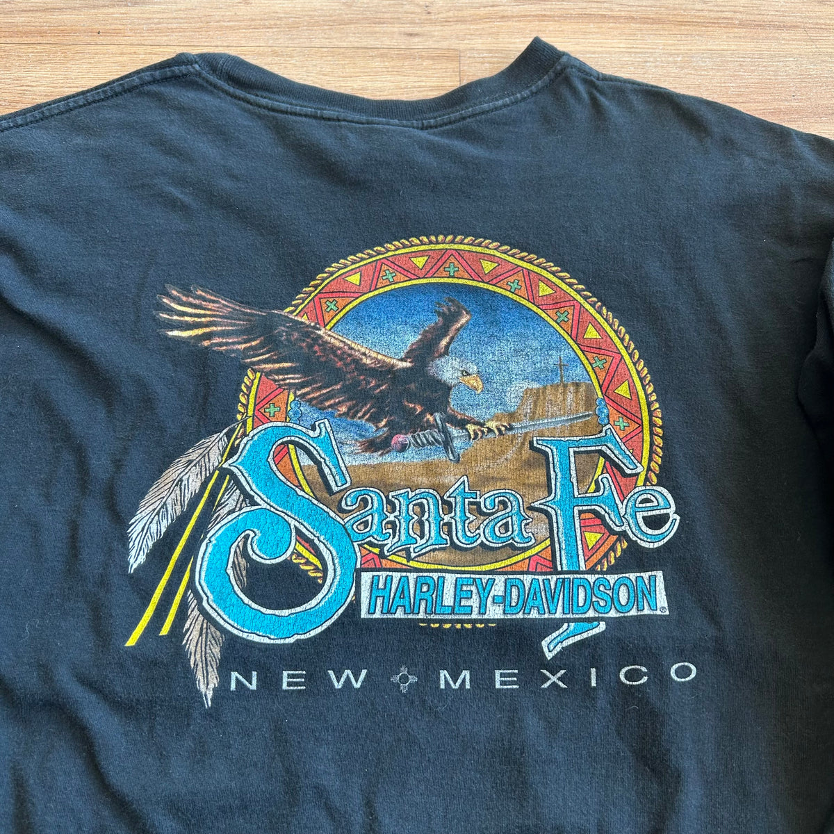 Vintage Harley Davidson Aztec Print Long Sleeve Shirt - Size 2XL