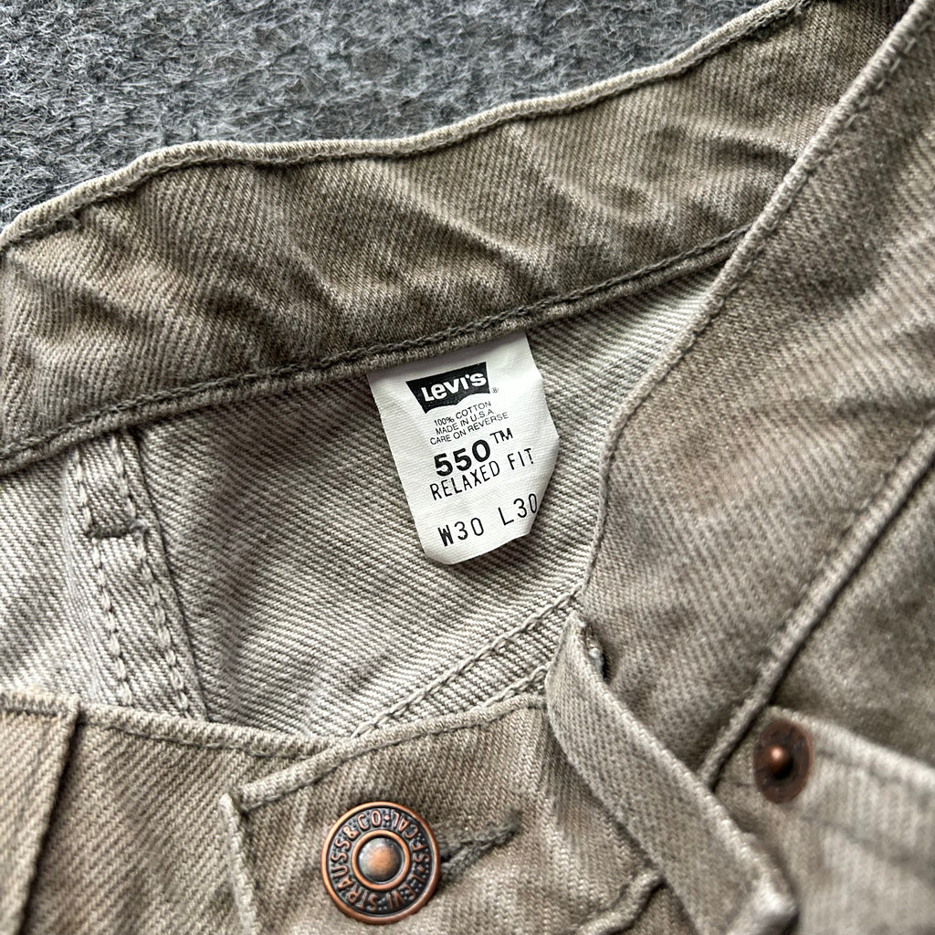 Vintage Green Levi’s 550 Orange Tab Jeans