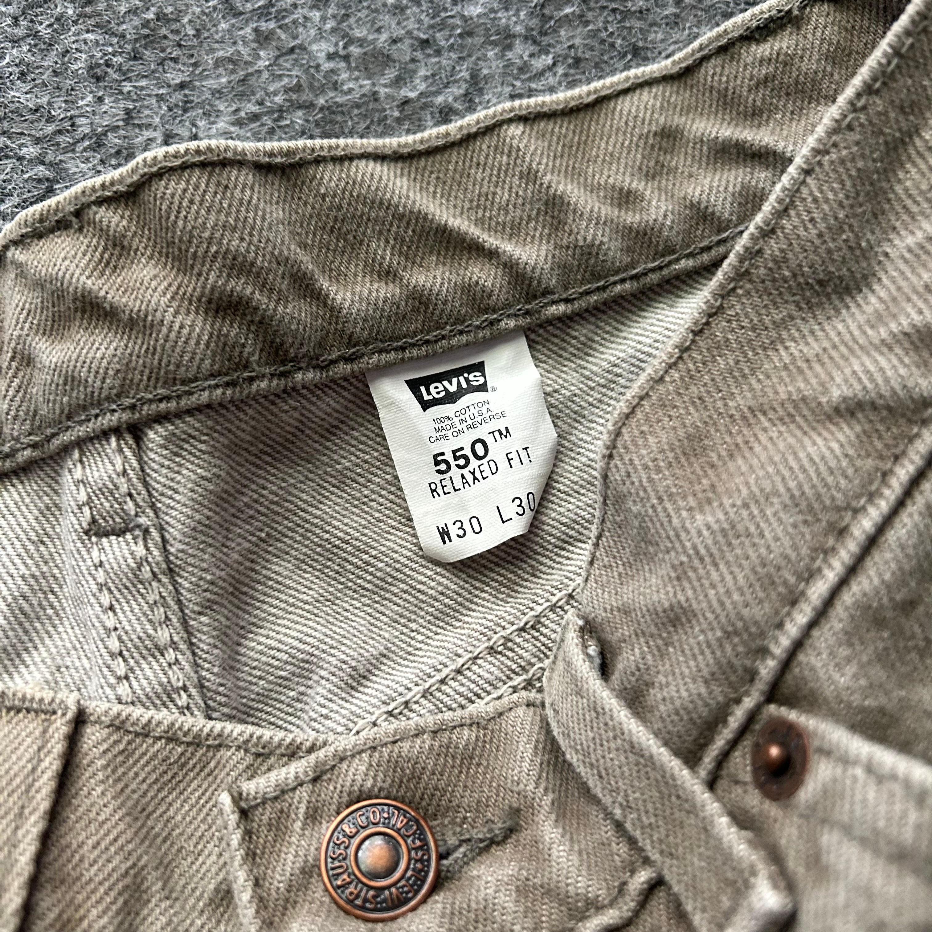 Vintage Green Levi’s 550 Orange Tab Jeans