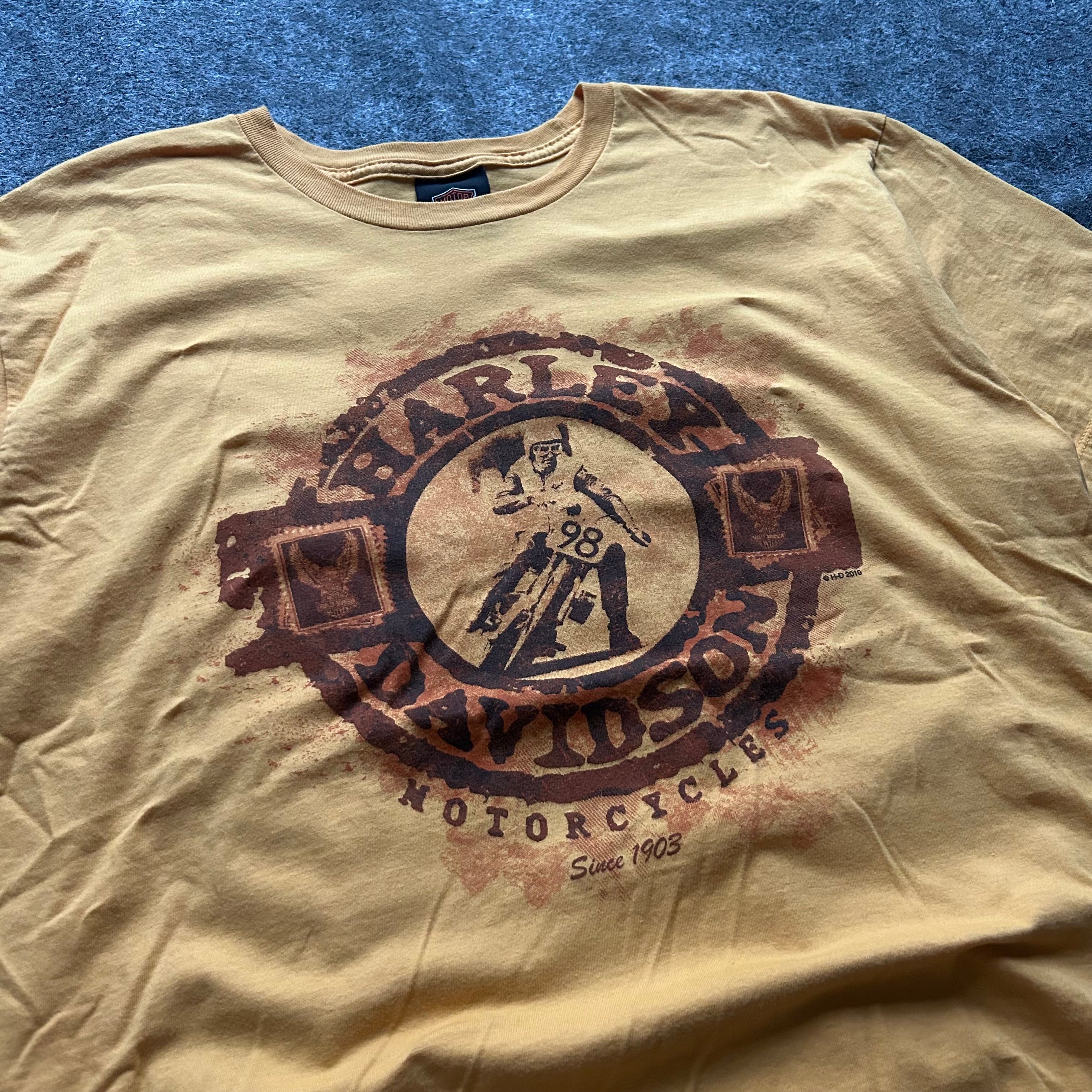 Vintage Harley Davidson St. Thomas U.S.V.I. Yellow T-shirt