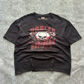 Vintage Harley Davidson Skull & Engine Cropped T-shirt