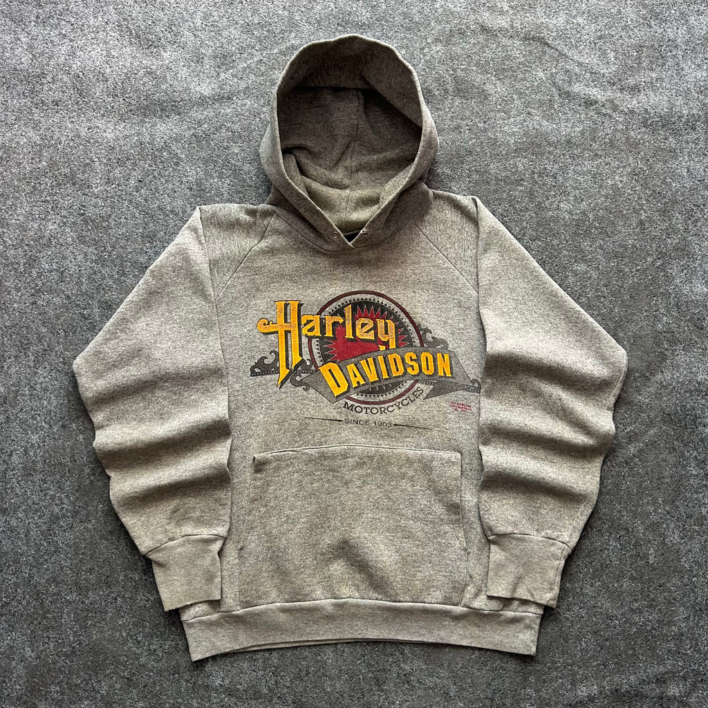 Vintage Harley Davidson 3D Emblem Hoodie