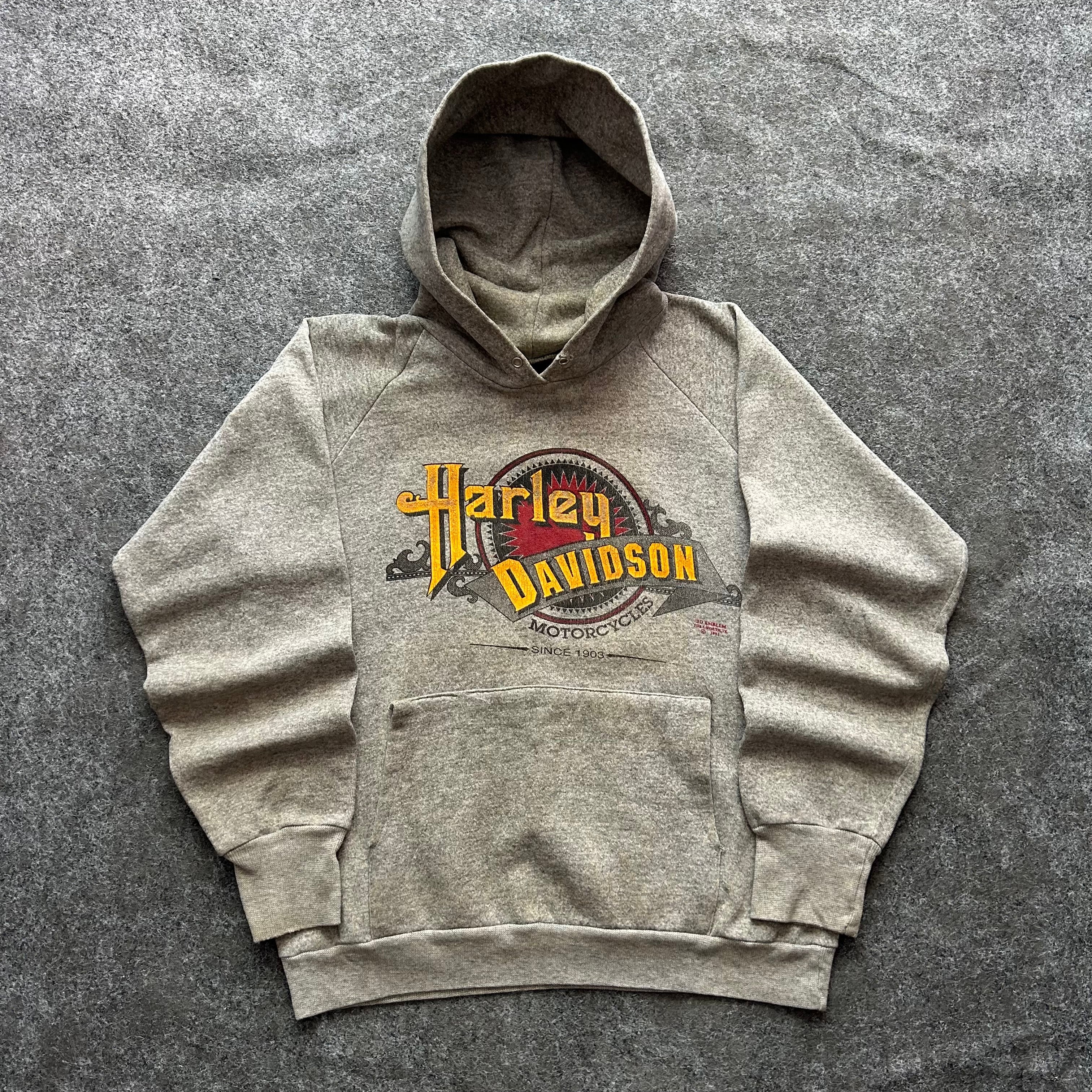 Vintage Harley Davidson 3D Emblem Hoodie