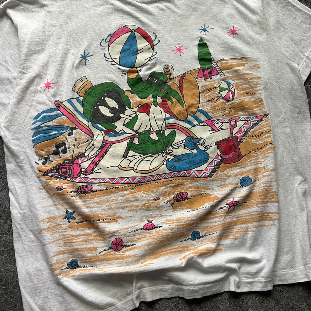 Vintage Marvin The Martian Looney Tunes Beach T-shirt