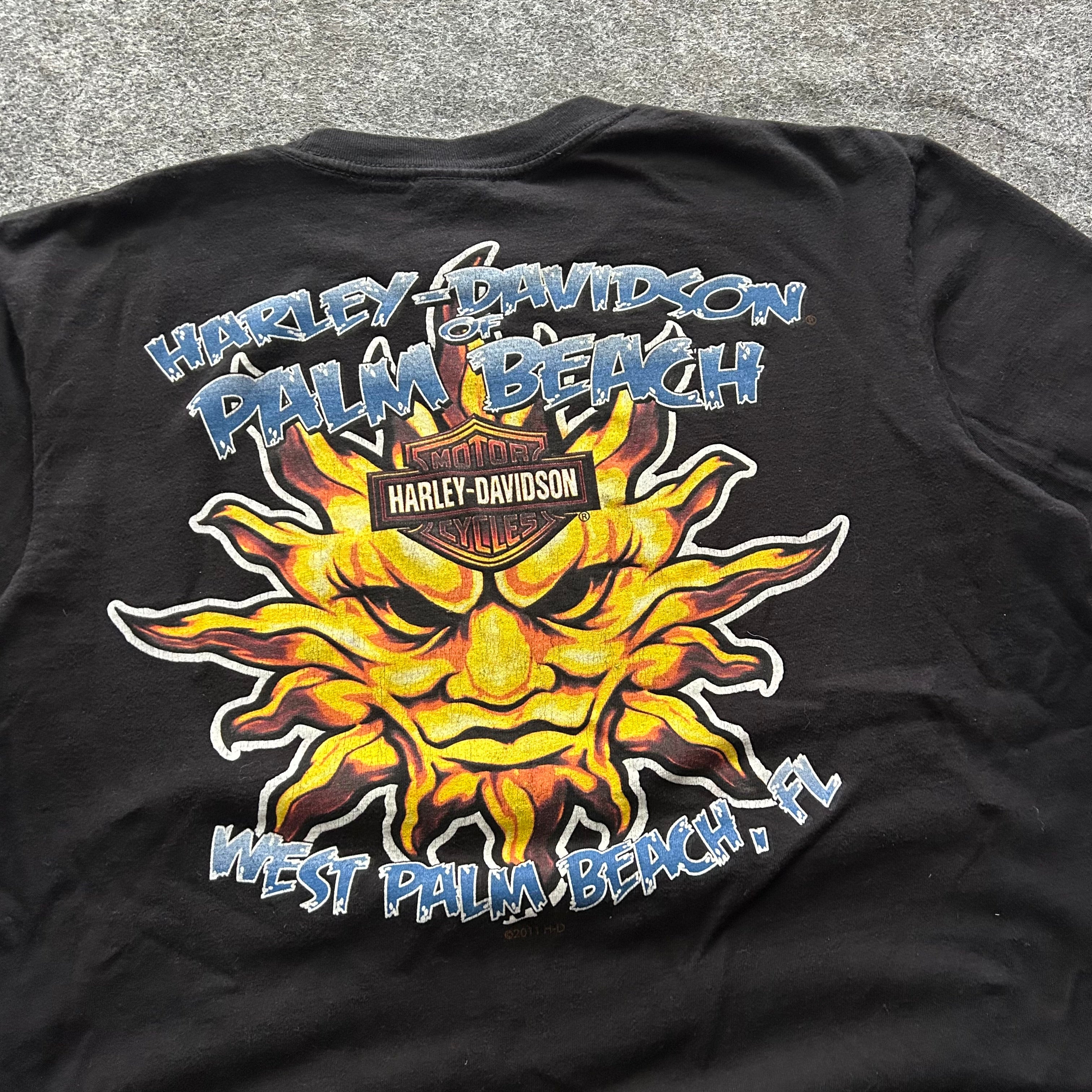 Vintage Harley Davidson Palm Beach Florida T-shirt