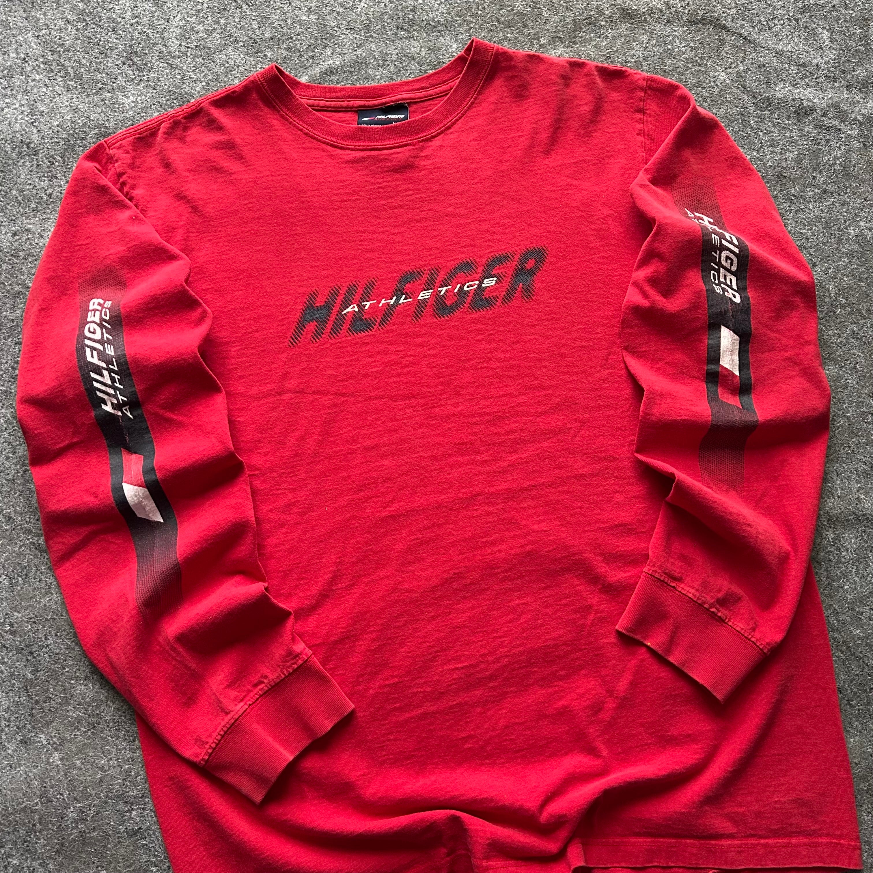 Vintage Tommy Hilfiger Athletics Long Sleeve Spell Out Shirt