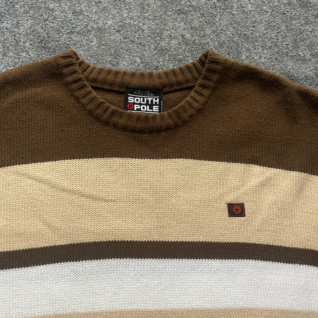 Vintage South Pole Striped Sweater