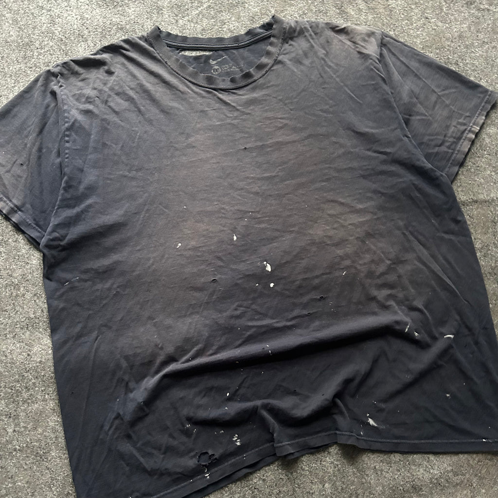 Vintage Thrashed Navy Blue Nike Blank T-shirt