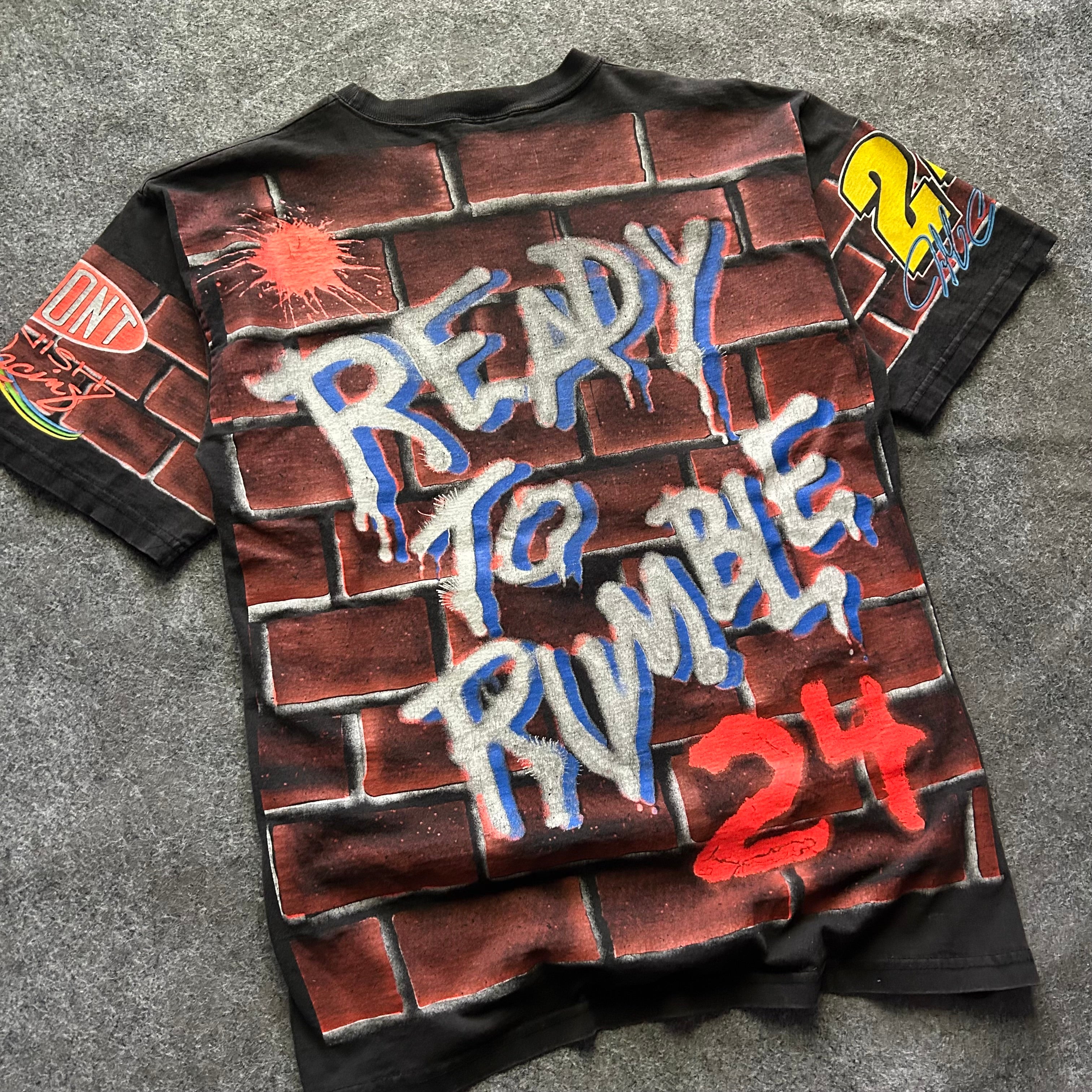 Vintage Jeff Gordon Ready To Rumble NASCAR AOP T-shirt