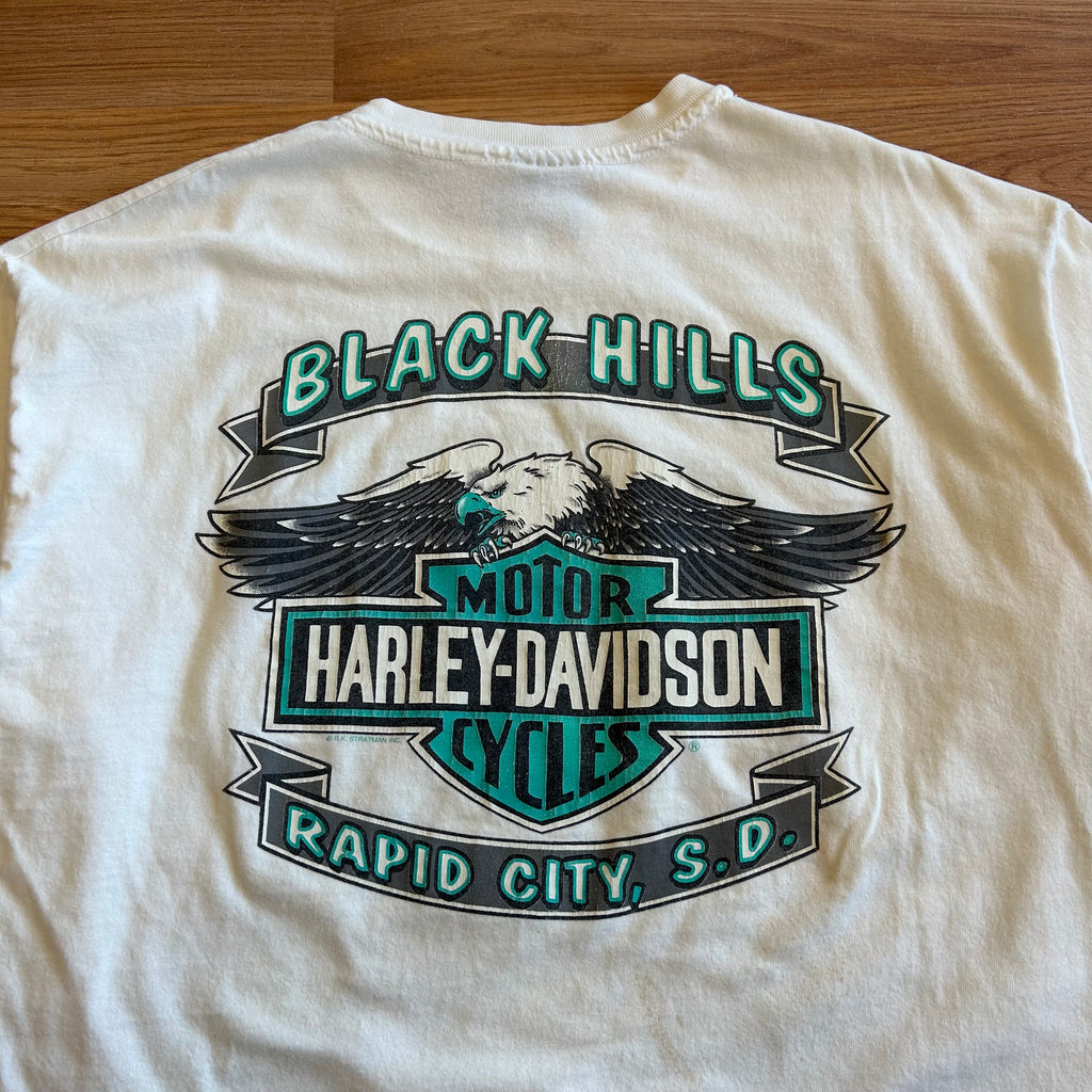Vintage Harley Davidson Sturgis Black Hills Tribal T-shirt - Size XL