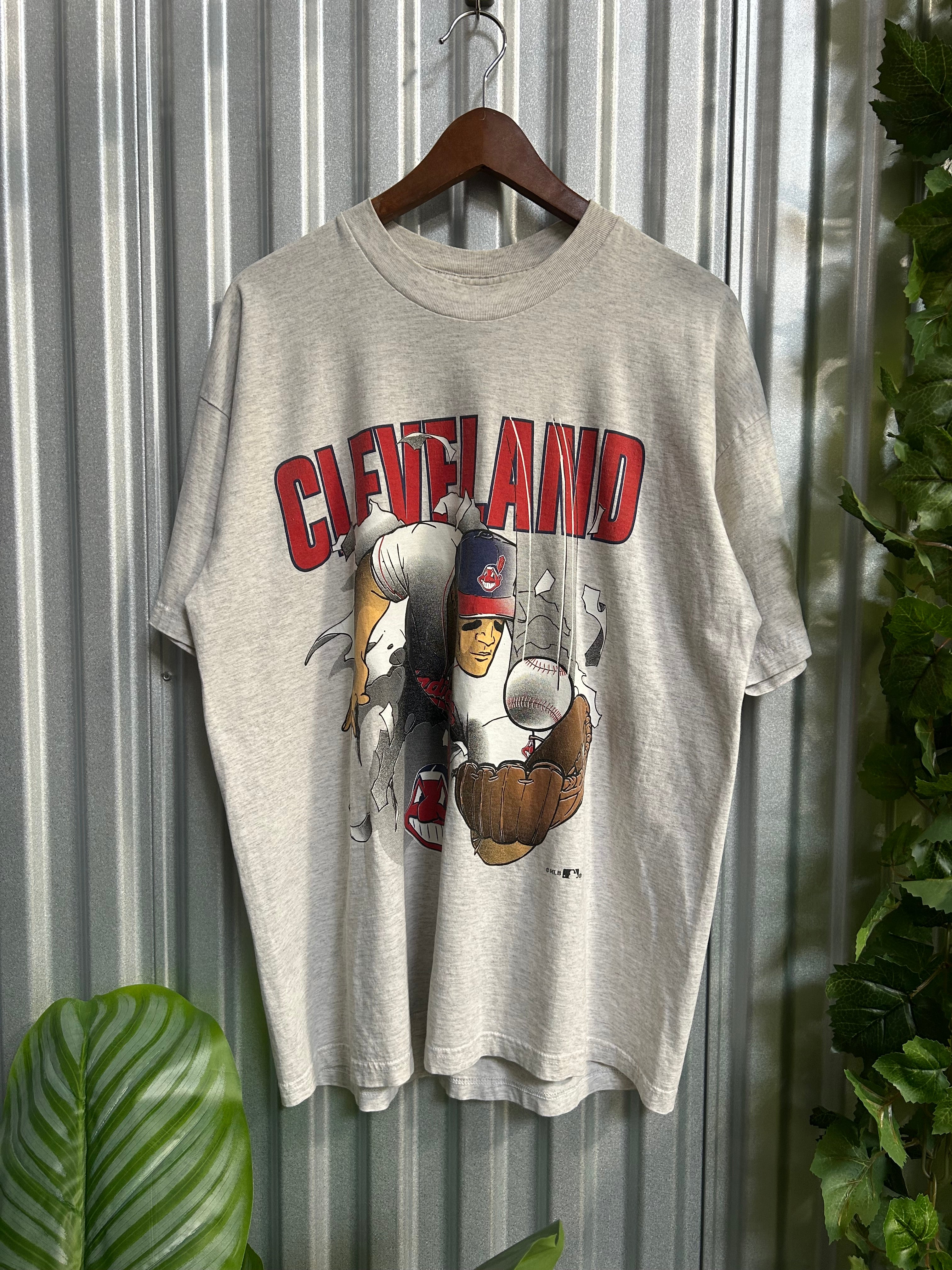 Vintage Cleveland Indians Breakthrough T-shirt - Size Large