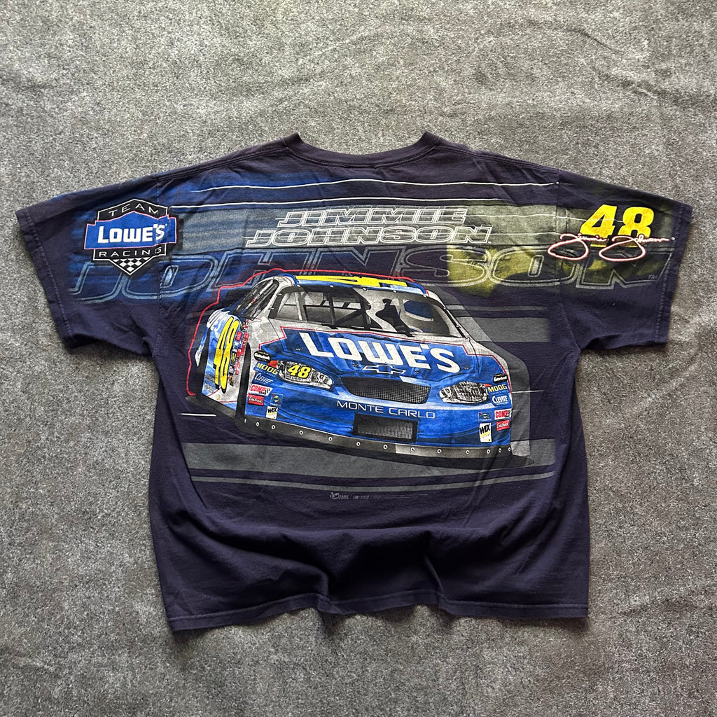 Vintage Jimmie Johnson Lowe’s NASCAR AOP T-shirt