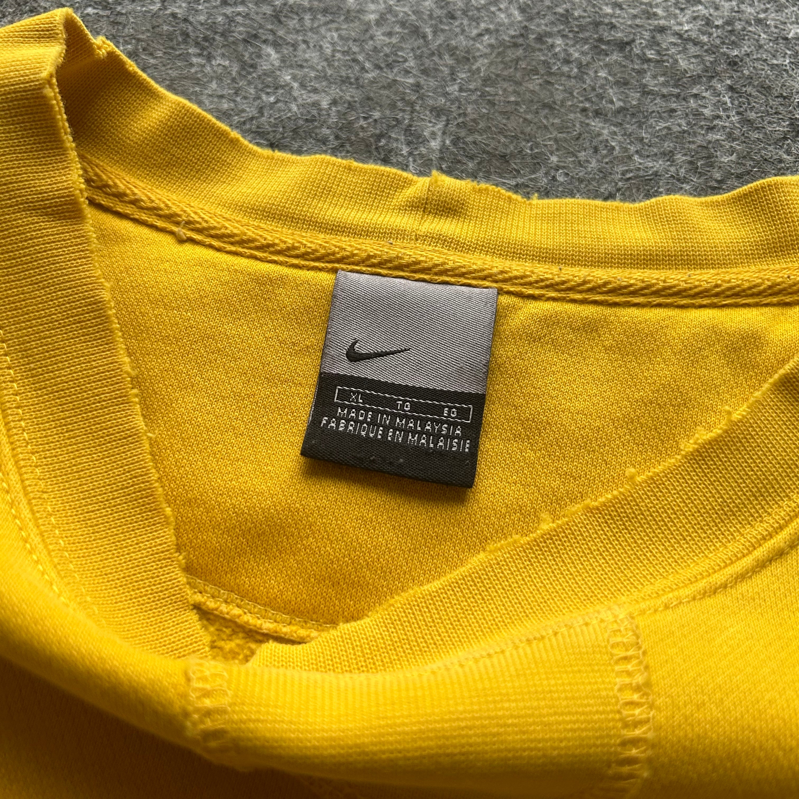 Vintage Nike Yellow Spell Out Crewneck
