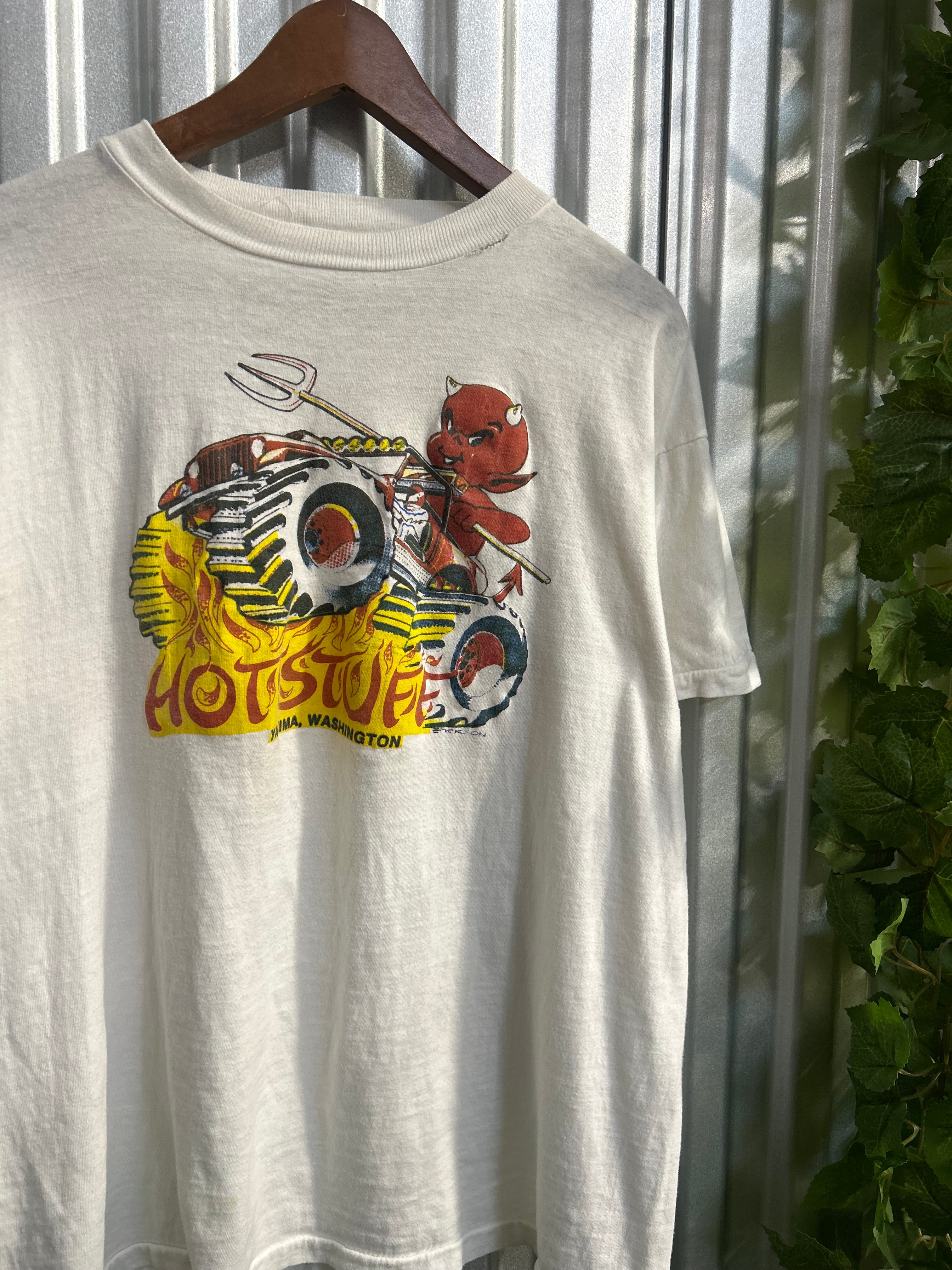 Vintage Hot Stuff Hot Rod Devil 80’s T-shirt - Size Xl
