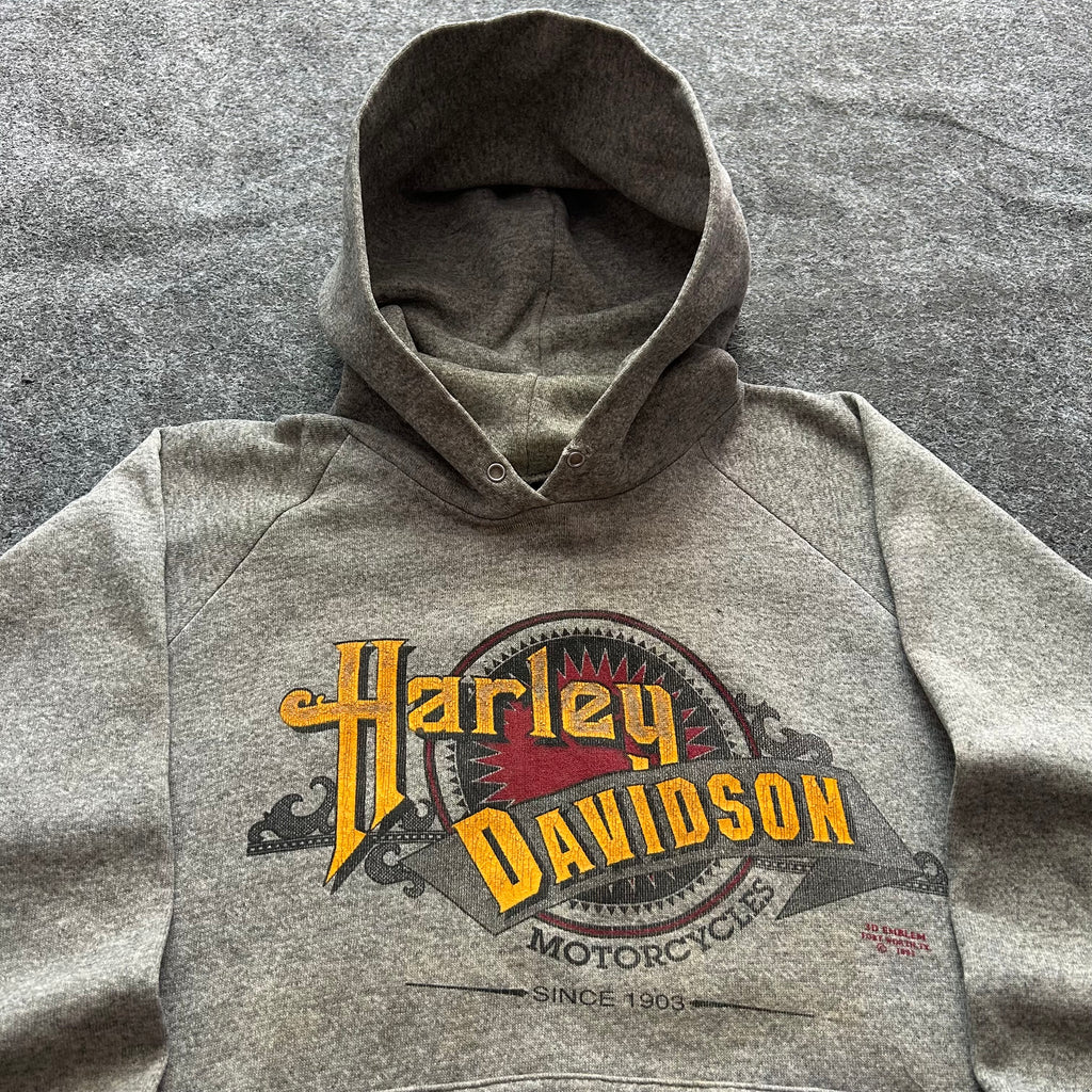 Vintage Harley Davidson 3D Emblem Hoodie
