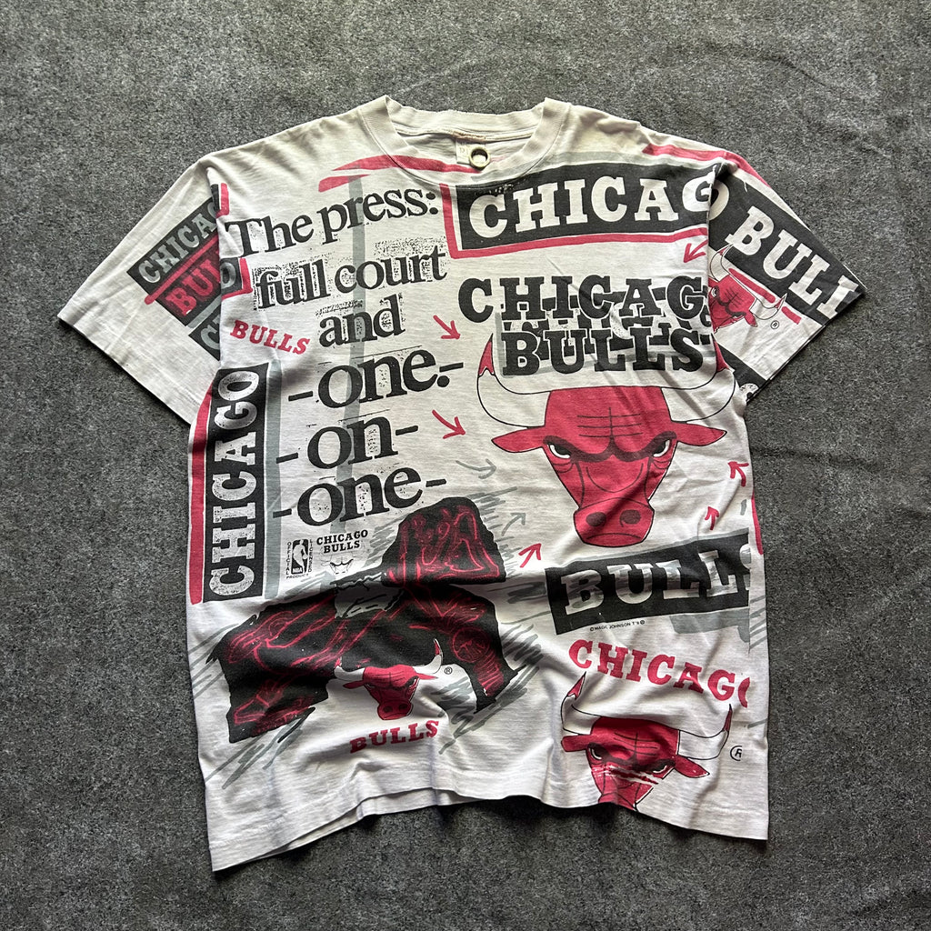 Vintage Chicago Bulls Magic Johnson’s T’s AOP T-shirt