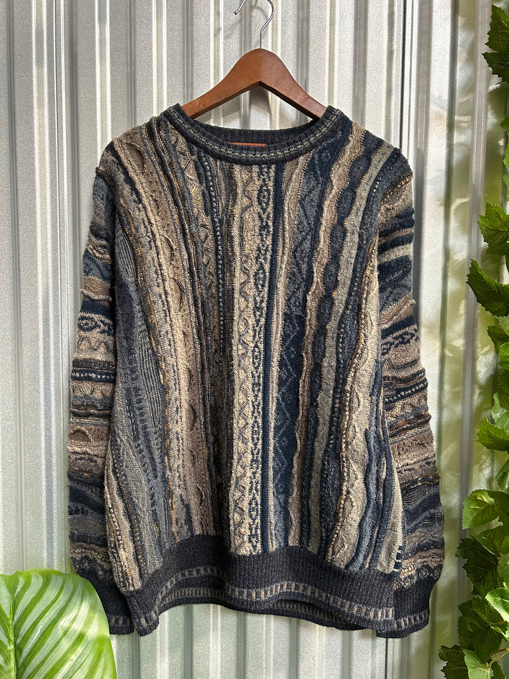 Vintage Coogi Styled Hastings Knit Sweater - Size XL