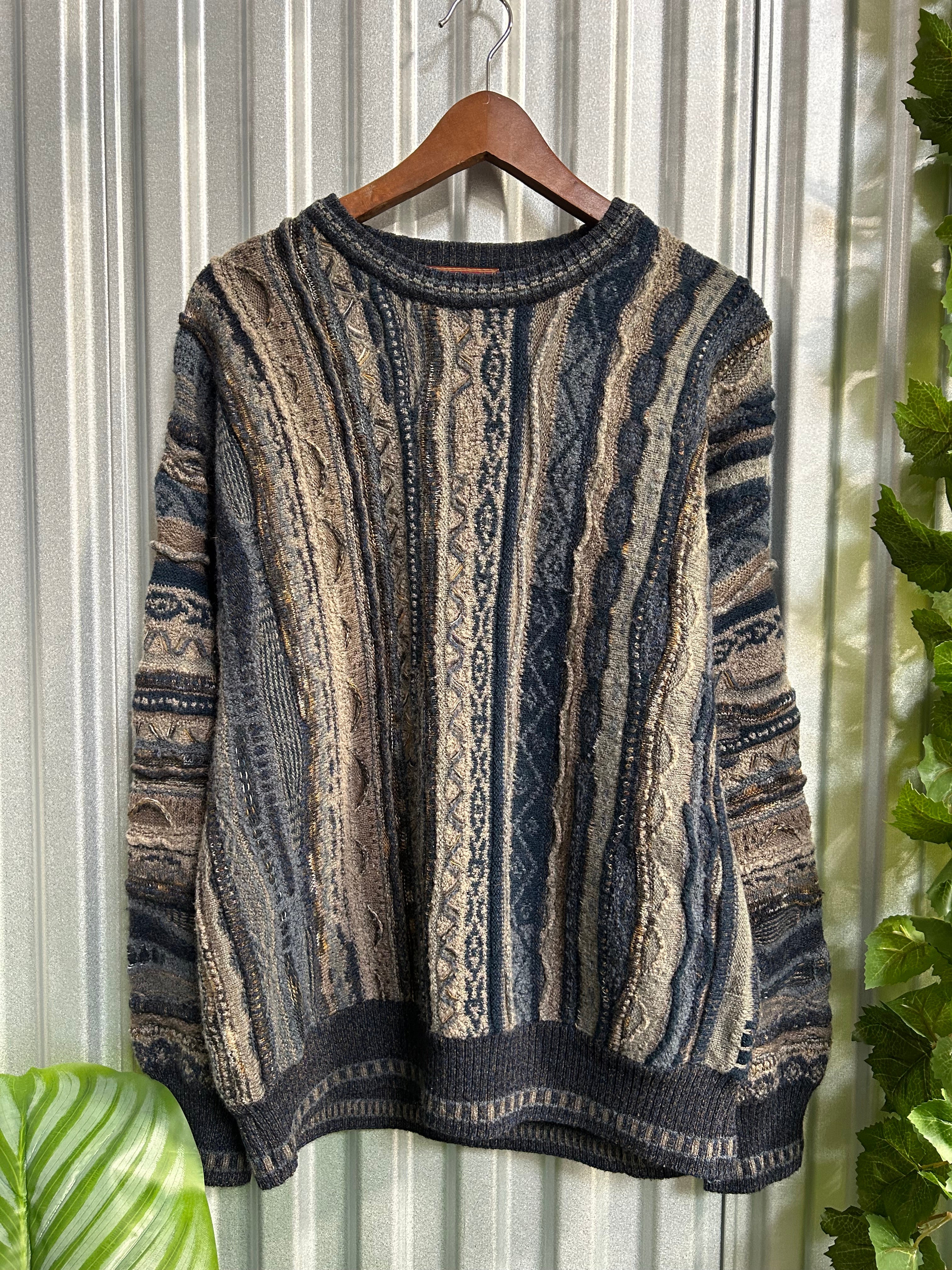 Vintage Coogi Styled Hastings Knit Sweater - Size XL