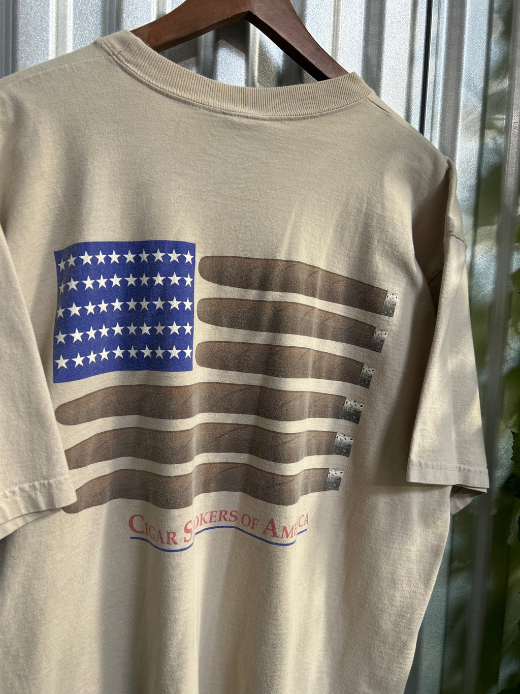 Vintage Cigar Smokers of America Pocket T-shirt - Size 2Xl