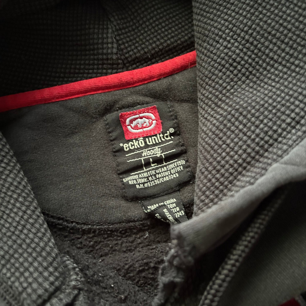 Vintage Distressed Ecko Unlimited Embroidered Hoodie