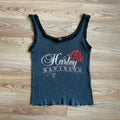 Vintage Harley Davidson 3D Emblem Women’s Rose Tank Top- Size Small