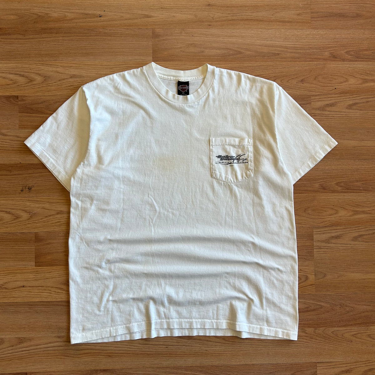 Vintage Harley Davidson Freedom White Pocket T-shirt - Size 2XL