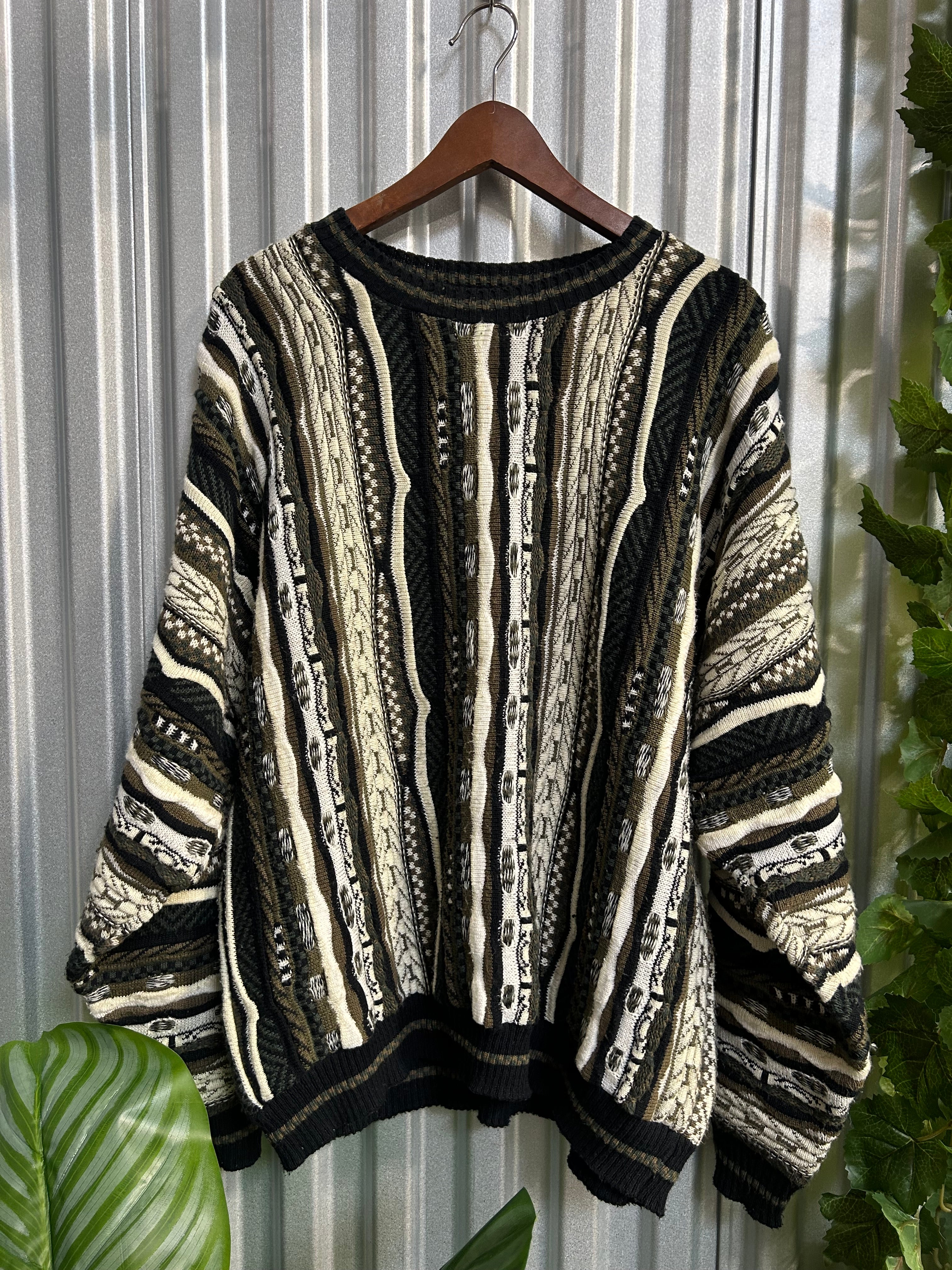 Vintage Coogi Styled Protegé Collection Knit Sweater - Size Large