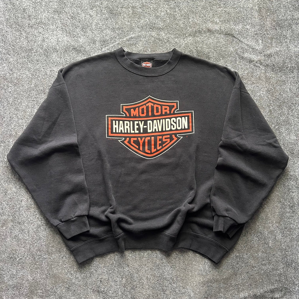 Vintage Harley Davidson Big Emblem Crewneck