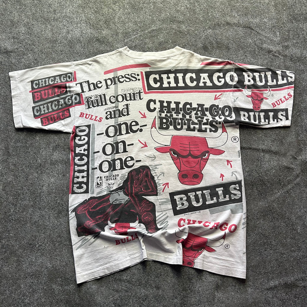 Vintage Chicago Bulls Magic Johnson’s T’s AOP T-shirt