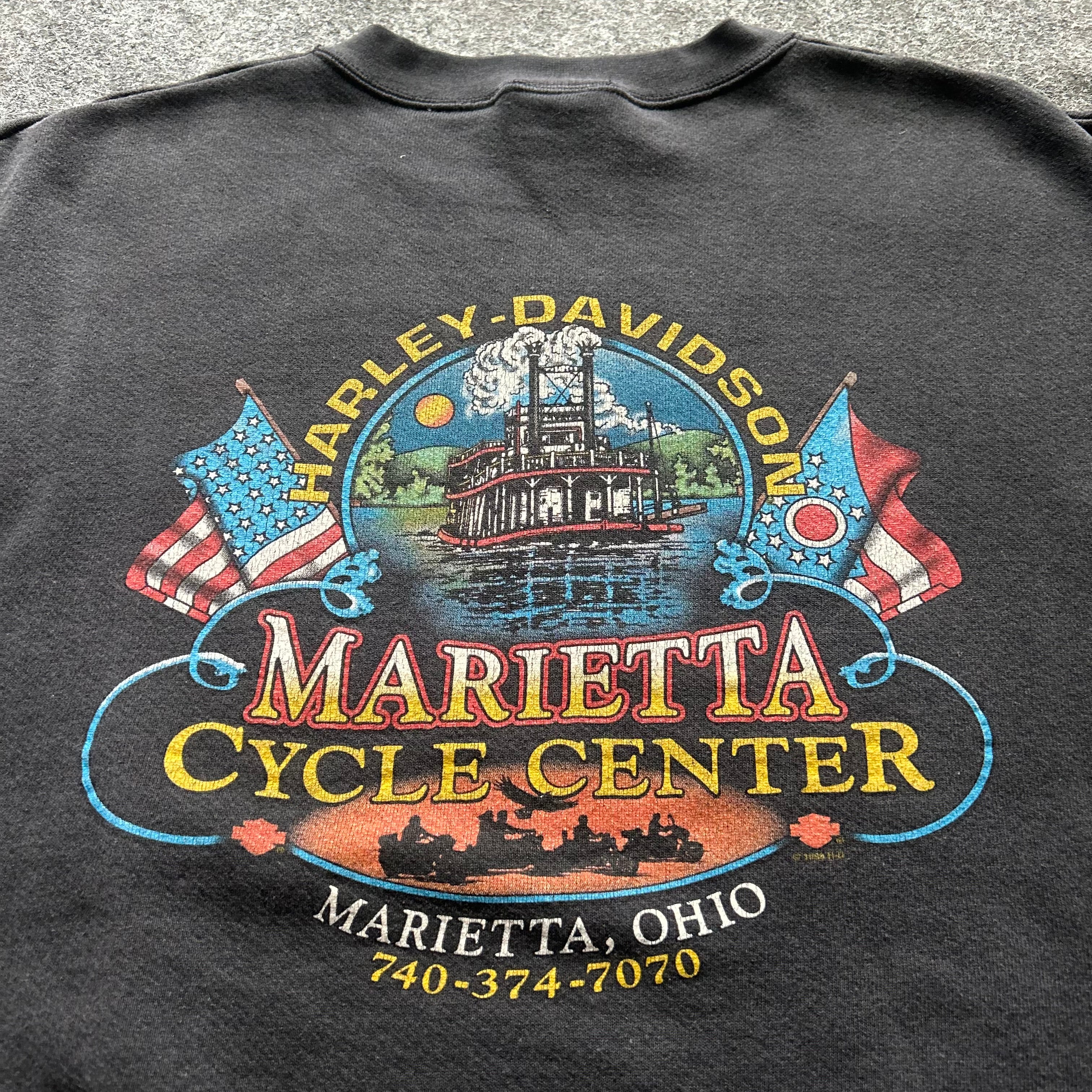 Vintage Harley Davidson Big Emblem Crewneck