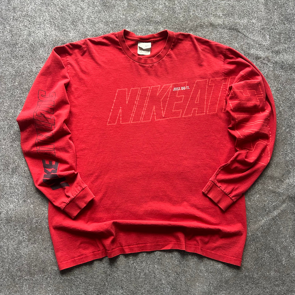 Vintage Nike Athletics Long Sleeve Spell Out Shirt
