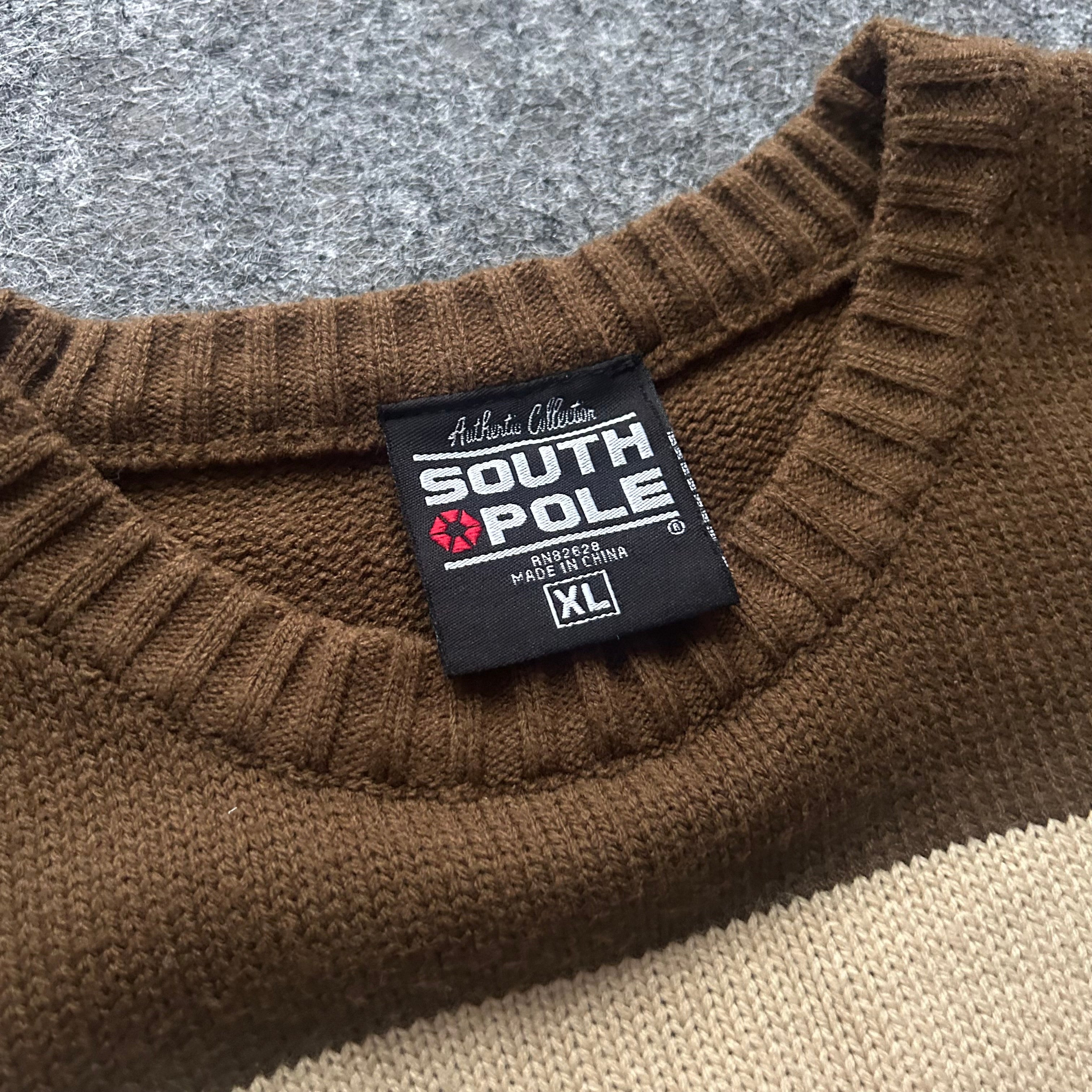 Vintage South Pole Striped Sweater