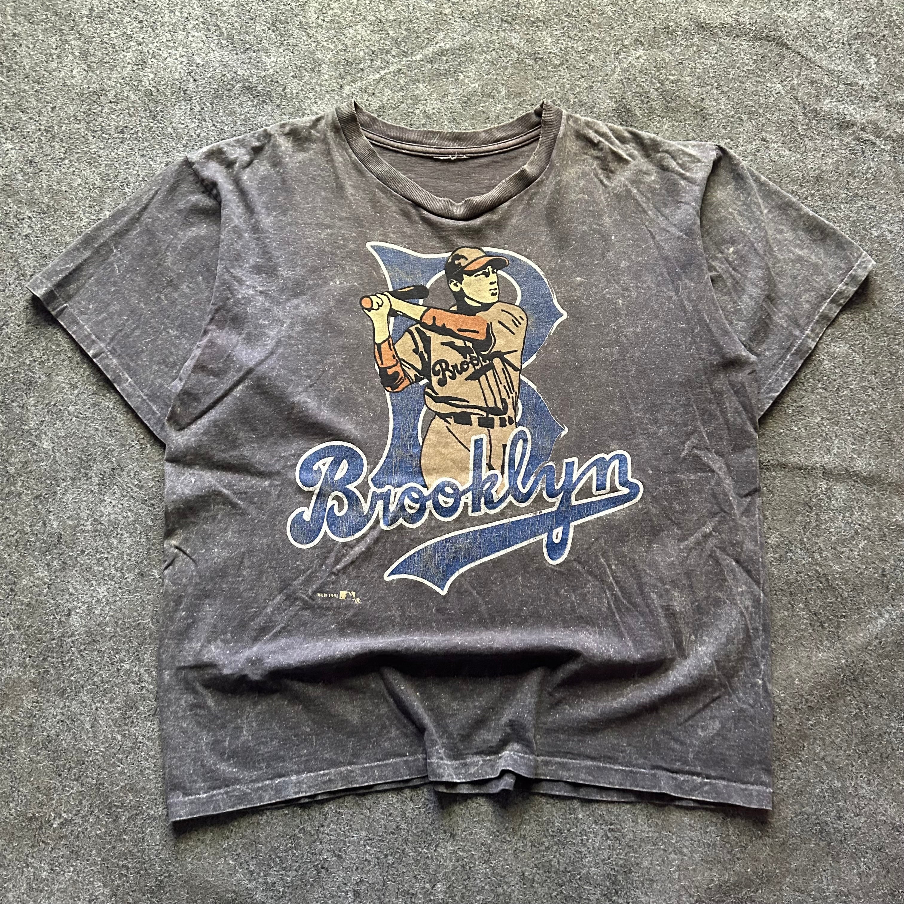 Vintage Brooklyn MLB Grey T-shirt