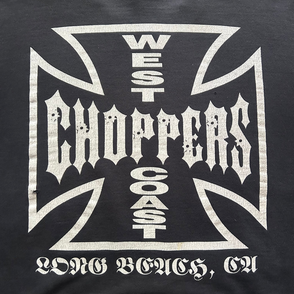 Vintage West Coast Choppers Bullet Hole Cropped Crewneck