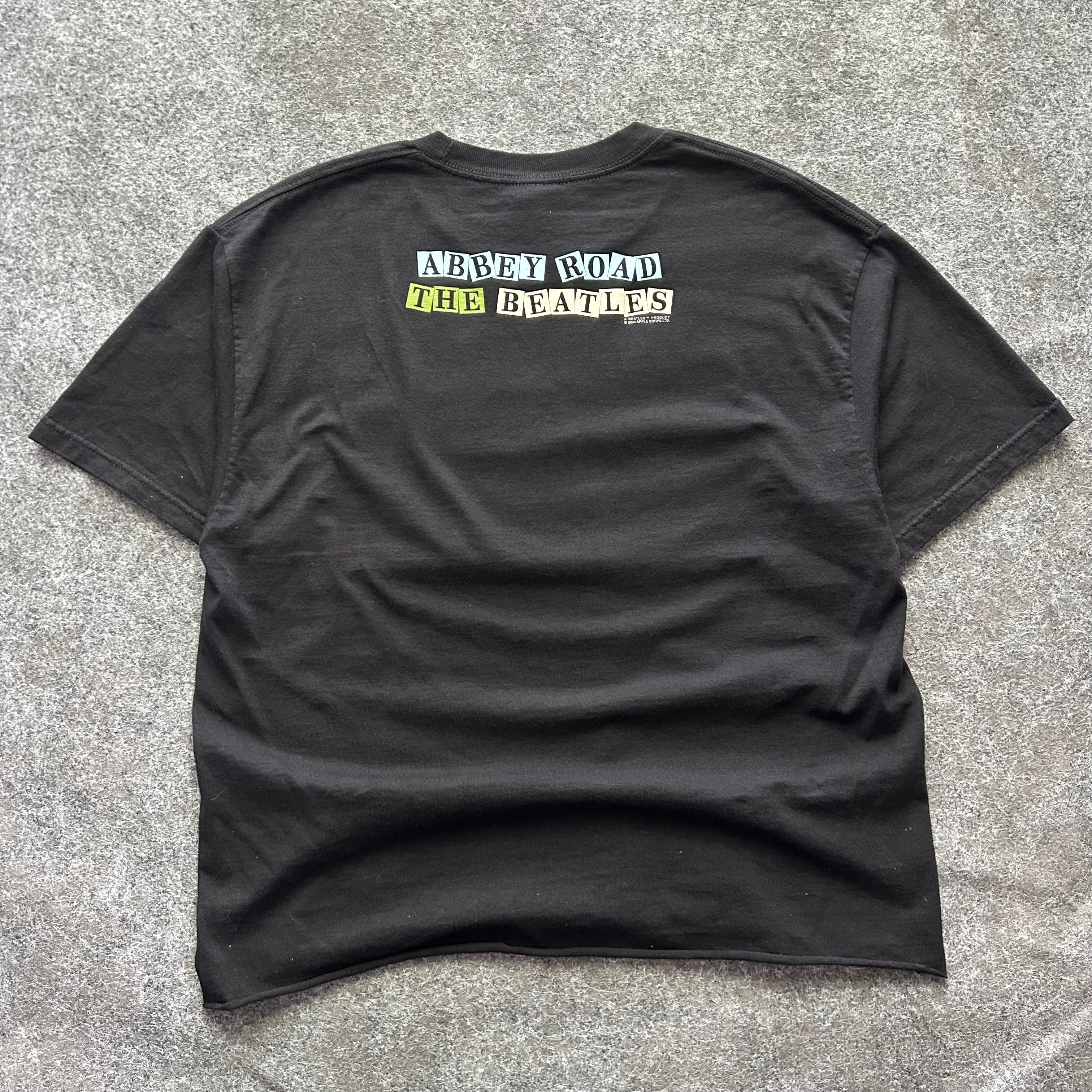 Vintage The Beatles Abbey Road Band Cropped T-shirt