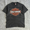 Vintage Harley Davidson Big Emblem Black T-shirt