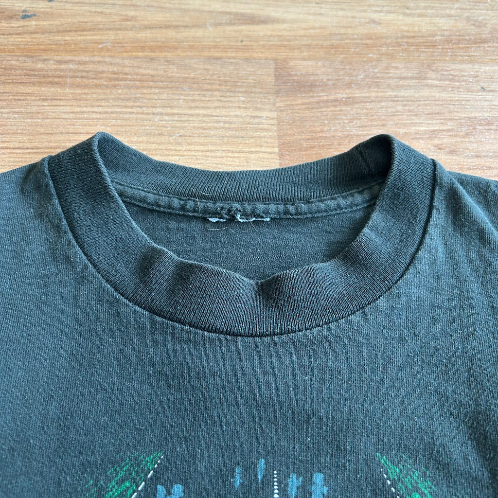 Vintage Harley Davidson Warned Bros Biker T-shirt - Size Small