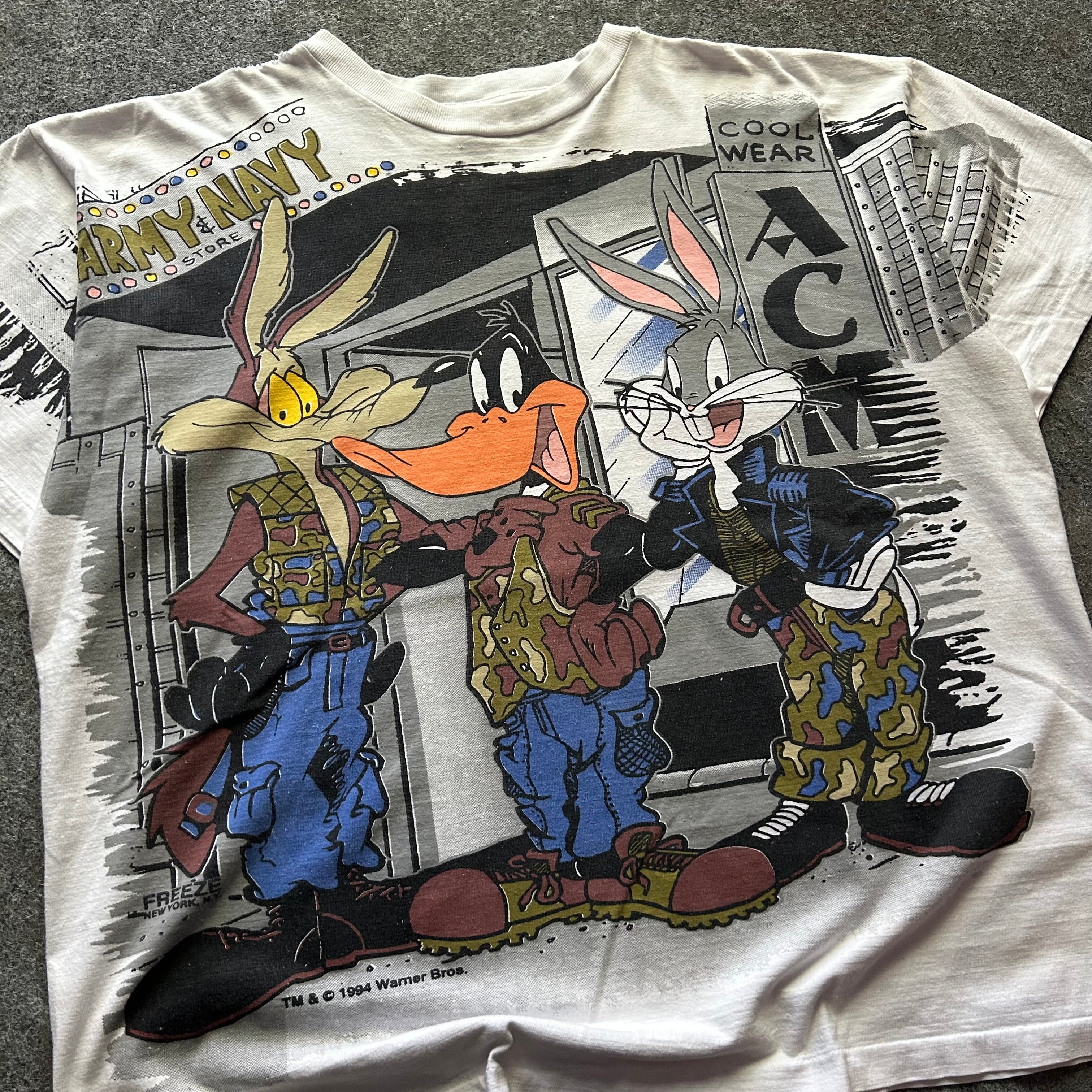 Vintage Warner Bros. Army & Navy Made In America AOP T-shirt