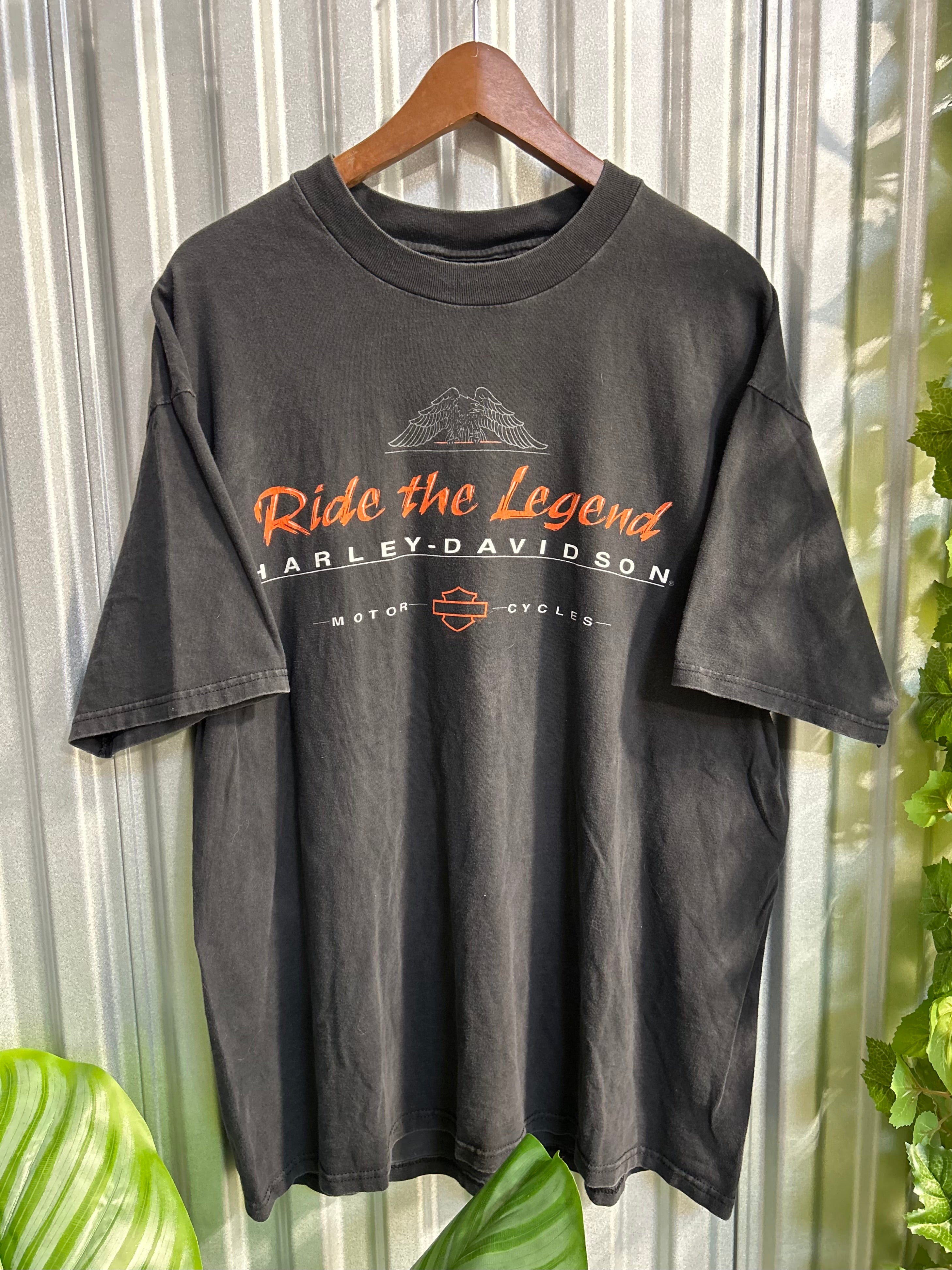 Vintage Harley Davidson Ride The Legend Singapore T-shirt - Size XL