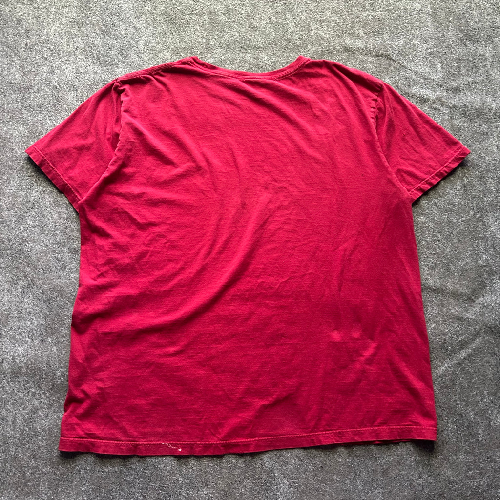 Vintage Distressed Polo Ralph Lauren Red T-shirt
