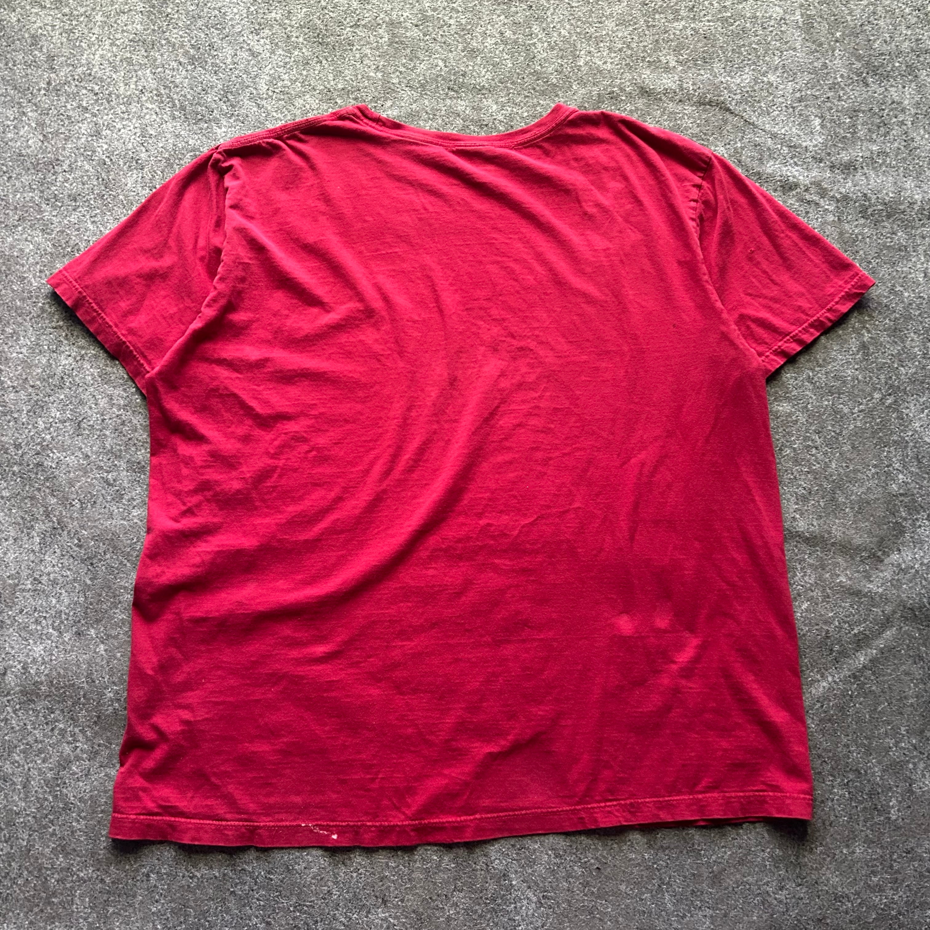 Vintage Distressed Polo Ralph Lauren Red T-shirt