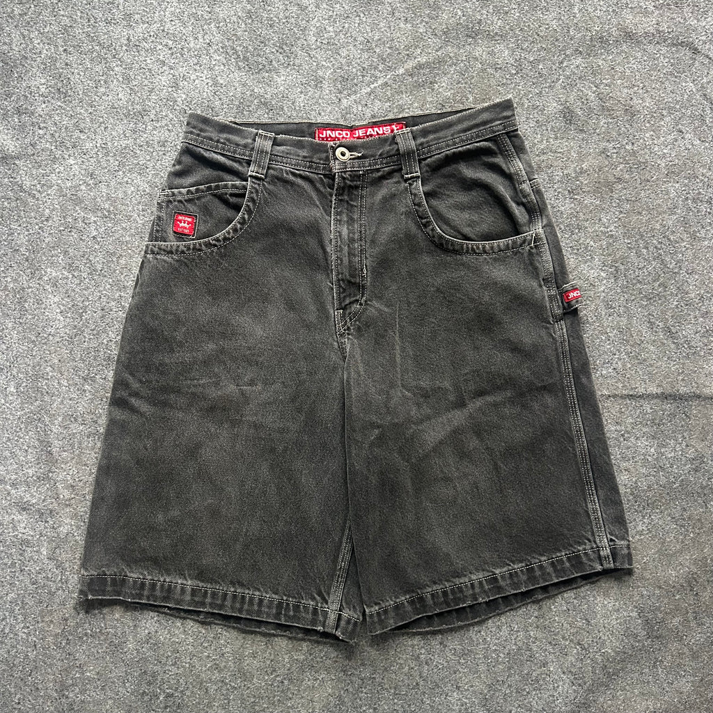 Vintage JNCO Crown Baggy Black Jorts