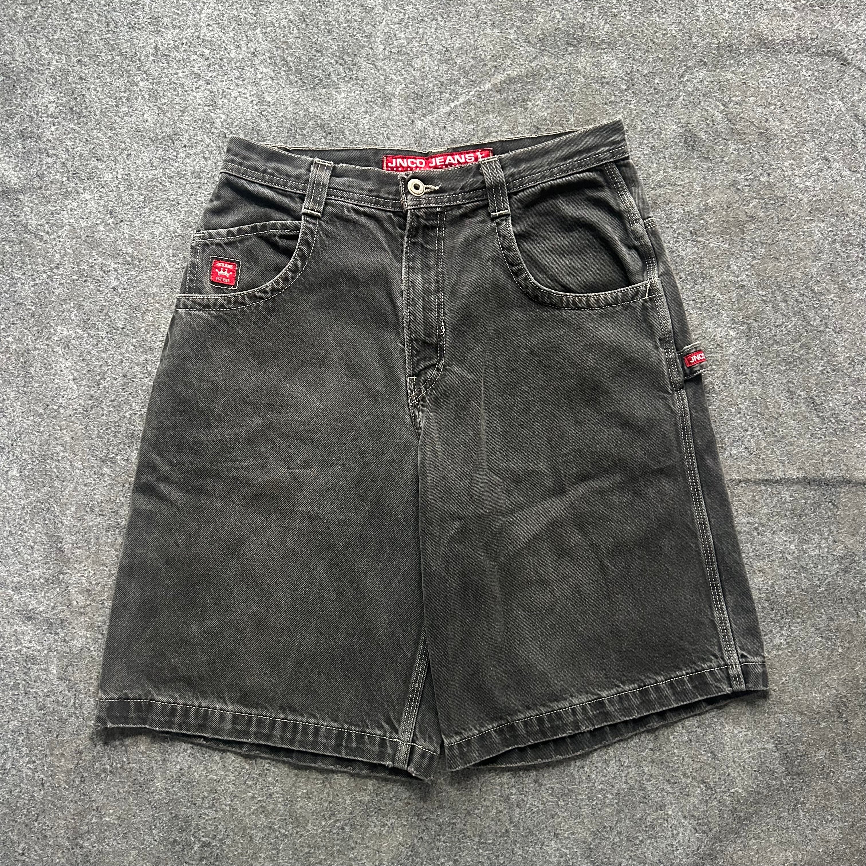 Vintage JNCO Crown Baggy Black Jorts