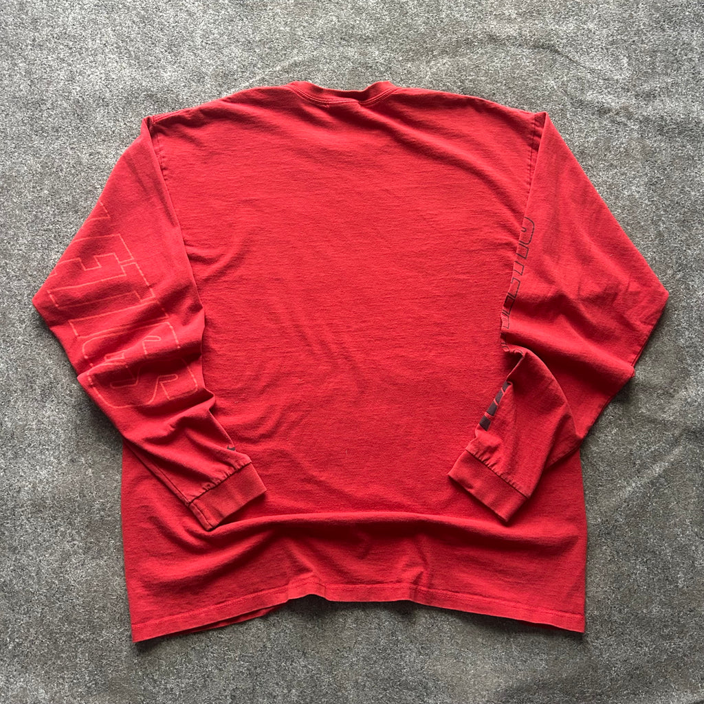 Vintage Nike Athletics Long Sleeve Spell Out Shirt